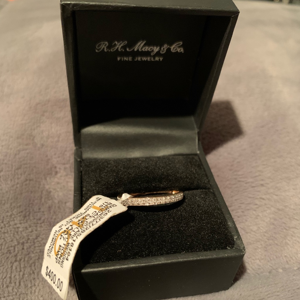 15 Ct Tw Diamond 14 Ct Rose Gold Wedding Band